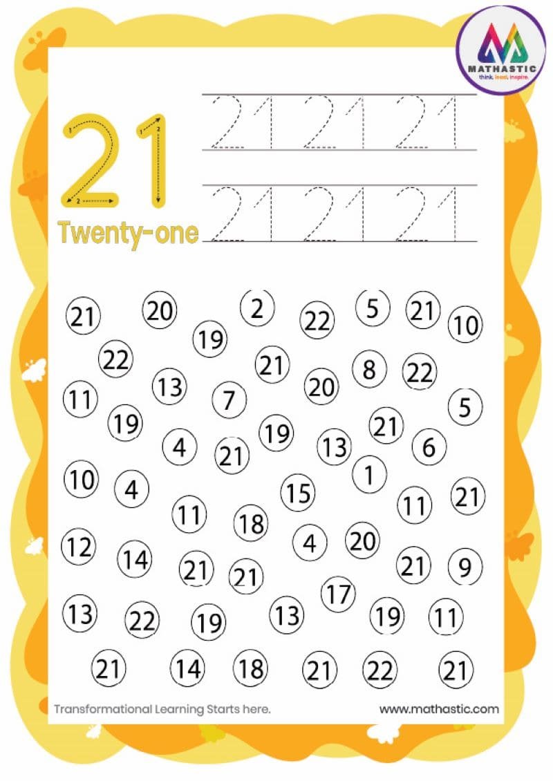 Number 21 - Mathastic