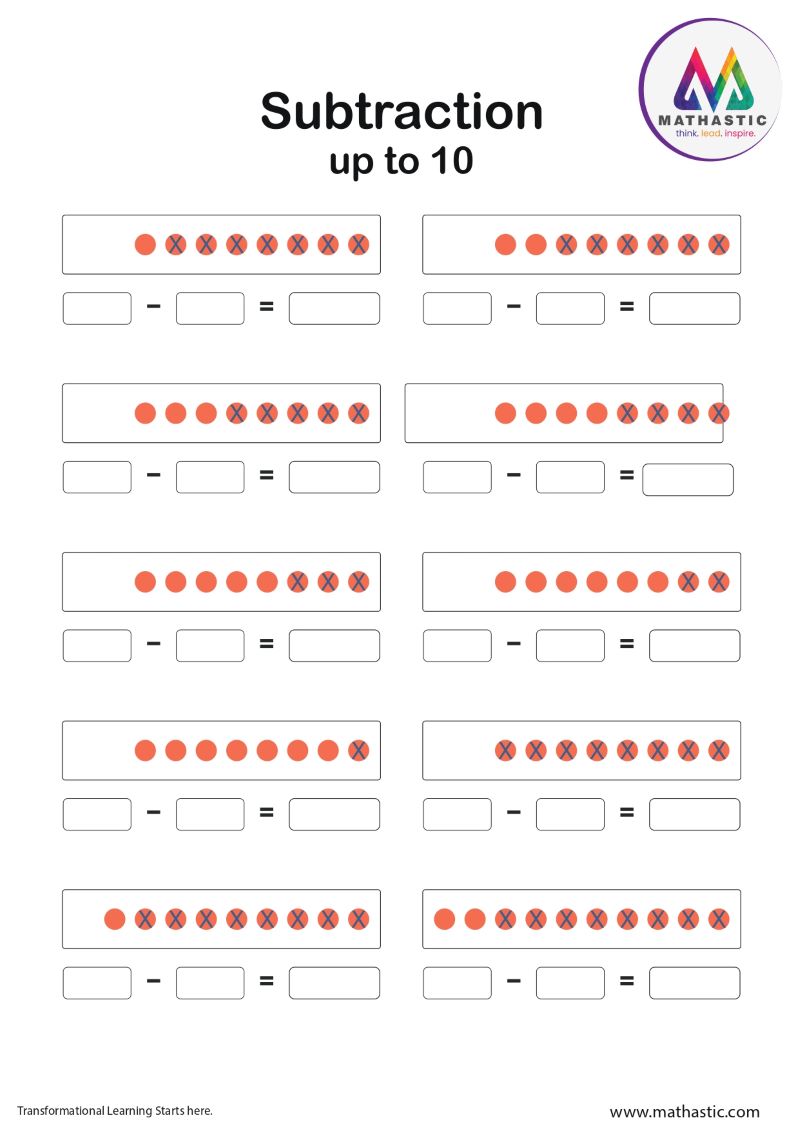 Subtraction 2 - Mathastic