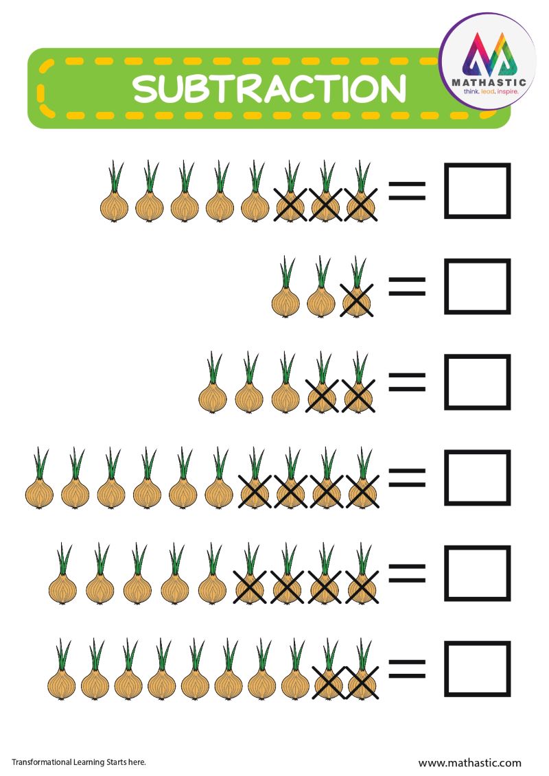 Subtraction 1 - Mathastic